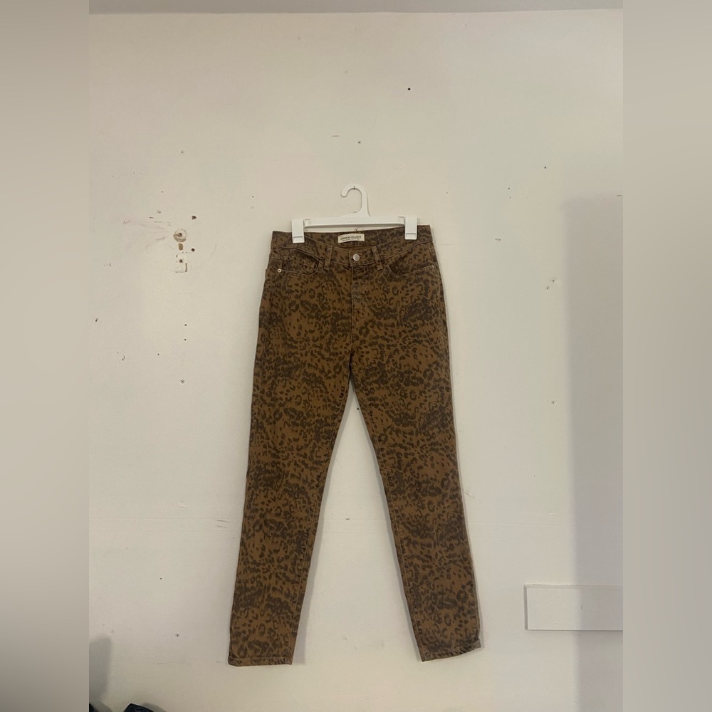 Current/Elliott Animal Print Jeans in Brown and Black